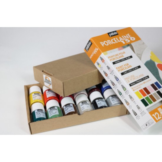 Pebeo Porcelaine 150 Ceramic Paint Exploration Set #2 12 x 20 ml 757472
